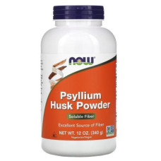 Вітамін Now Foods Подорожник, порошок з лушпиння насіння, Psyllium Husk Powder (NOW-05975)