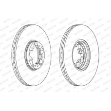 Гальмівний диск FERODO DDF1112