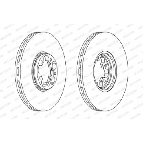 Гальмівний диск FERODO DDF1112