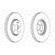 Гальмівний диск FERODO DDF1670C-1