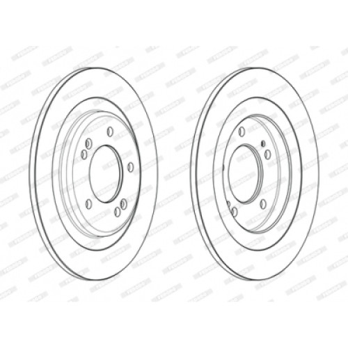 Гальмівний диск FERODO DDF2482C