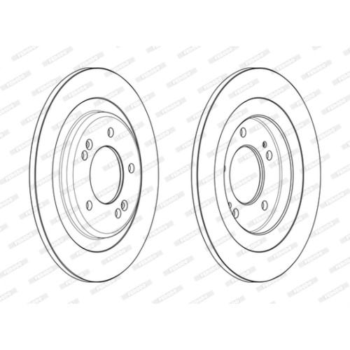 Гальмівний диск FERODO DDF2482C