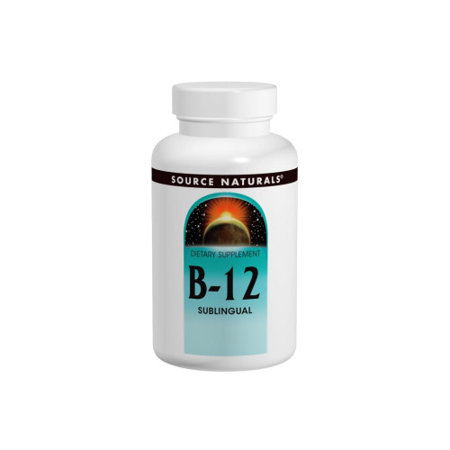 Вітамін Source Naturals Вітамін В-12 2000мкг, 200 таблеток для розсмоктування (SN2691)