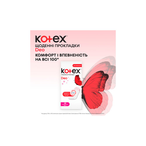 Щоденні прокладки Kotex Ultraslim Deo 56 шт. (5029053548258)