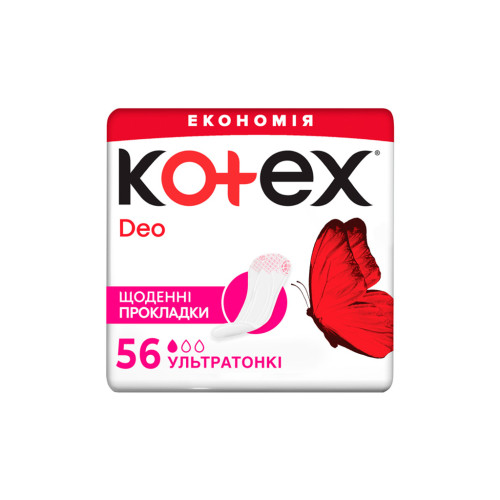 Щоденні прокладки Kotex Ultraslim Deo 56 шт. (5029053548258)