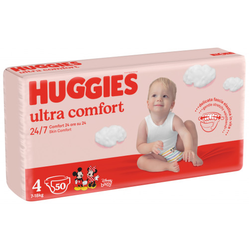 Підгузок Huggies Ultra Comfort 4 (7-18 кг) Jumbo для хлопчиків 50 шт (5029053567587)