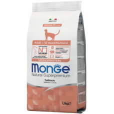 Сухий корм для кішок Monge Cat Adult з лососем 1.5 кг (8009470005517)