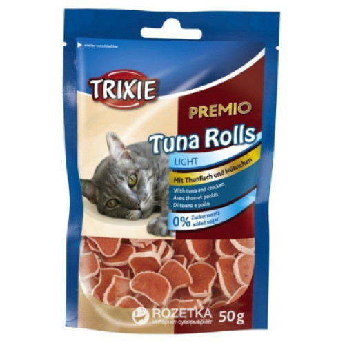 Ласощі для котів Trixie Premio Tuna Rolls тунець 50 г (4011905427324)