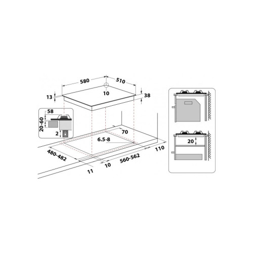 Варочна поверхня Whirlpool TGML661NB