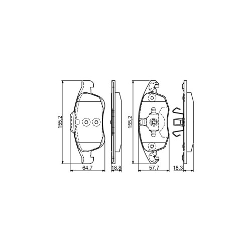 Гальмівні колодки Bosch 0 986 494 235