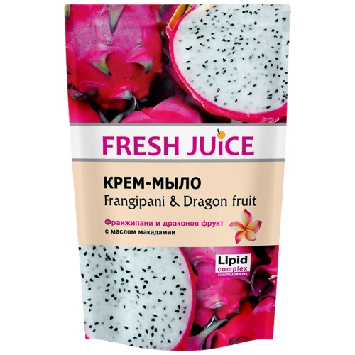 Рідке мило Fresh Juice Frangipani & Dragon Fruit дой-пак 460 мл (4823015923357)