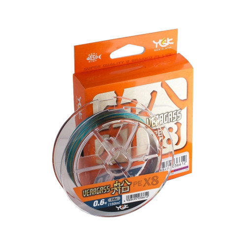 Шнур YGK Veragass Fune X8 - 100m connect 1.5/12.5kg 10m x 5 colors (5545.02.73)