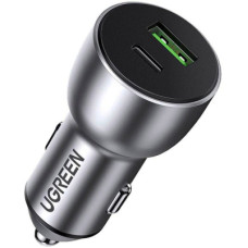 Зарядний пристрій Ugreen QC 3.0+QC 3.0 Dual USB-A 36W Fast Car Charger Space Grey (CD213) (60980)