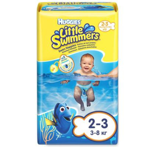 Підгузок Huggies Little Swimmer 2-3 12 шт (5029053537795)