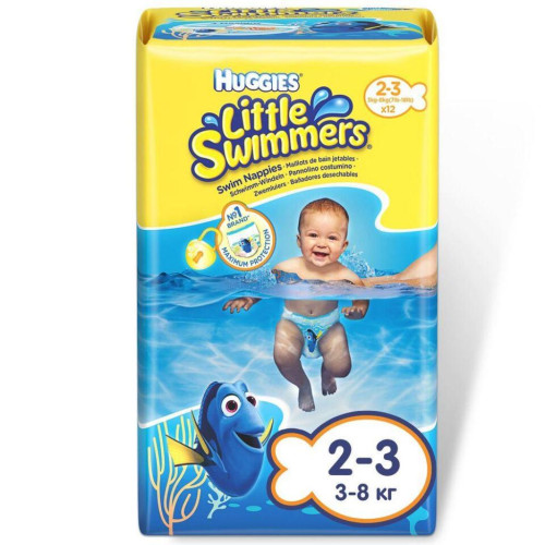 Підгузок Huggies Little Swimmer 2-3 12 шт (5029053537795)