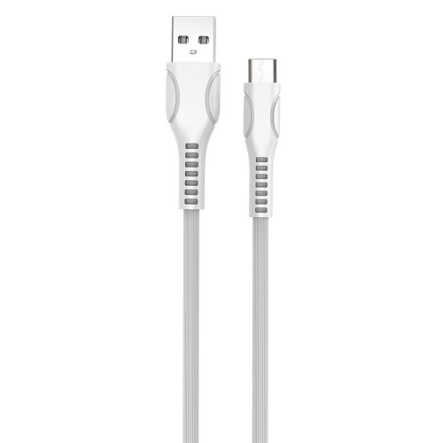 Дата кабель ColorWay USB 2.0 AM to Micro 5P 1.0m line-drawing white (CW-CBUM028-WH)