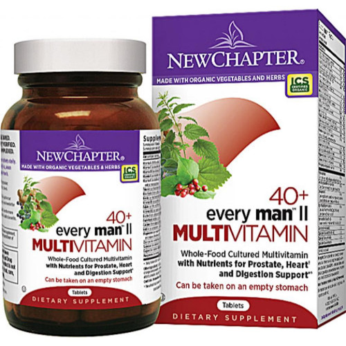 Мультивітамін New Chapter Щоденні Мультівітаміни для Чоловіків II 40+, Every Man's, 48 (NC0330)