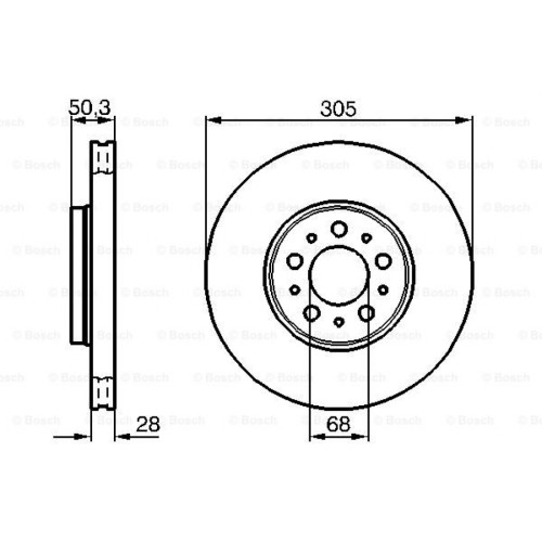 Гальмівний диск Bosch 0 986 478 494