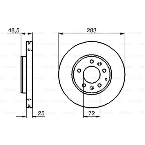 Гальмівний диск Bosch 0 986 479 132