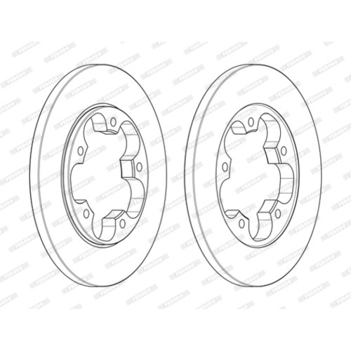 Гальмівний диск FERODO DDF2484C