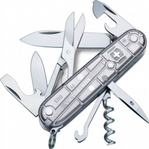 Ніж Victorinox Climber Transparent Silver (1.3703.T7)