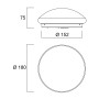 Світильник Sylvania START ECO SURFACE IP44 520LM 830/840 DUALTONE (43425)