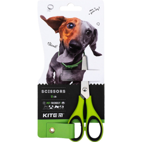 Ножиці Kite з гумовими вставками Dogs, 13 см (K22-123)