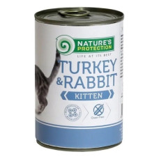 Консерви для котів Nature's Protection Kitten Turkey & Rabbit 400 г (KIK24634)