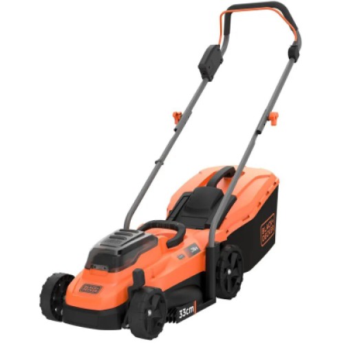 Газонокосарка Black&Decker акумуляторна 18 В, 4.0 Ач, 32 см, 2 АКБ та ЗП (BCMW33184L2)