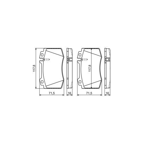 Гальмівні колодки Bosch 0 986 495 278