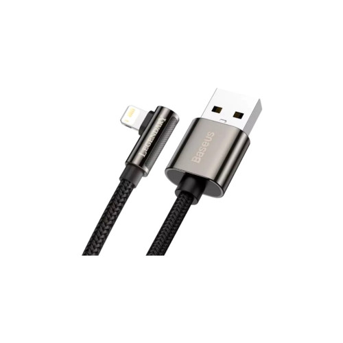 Дата кабель USB 2.0 AM to Lightning 1.0m CALCS 2.4A 90 Legend Series Elbow Black Baseus (CALCS-01)