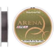 Шнур Favorite Arena PE 4x 150m 0.2/0.076mm 5lb/2.1kg Silver Gray (1693.10.89)