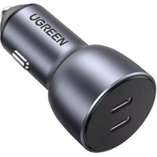 Зарядний пристрій Ugreen QC 3.0+QC 3.0 Dual USB-A 40W Fast Car Charger Space Grey (CD213) (70594)
