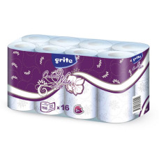 Туалетний папір Grite Orchidea White 3 слоя 170 отрывов 16 шт (4770023348200)