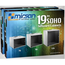 Шафа настінна MIRSAN SOHO 7U 19" 535x300, RAL 7035 (MR.SOH07U30DE.02)