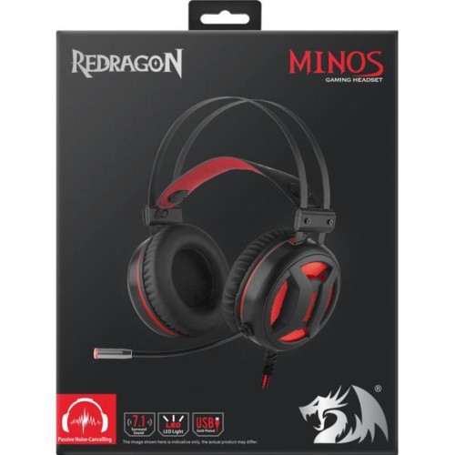 Навушники Redragon Minos Surround 7.1 Black-Red (78368)