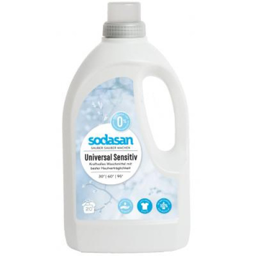 Гель для прання Sodasan Universal Sensitiv Bright&White 1.5 л (4019886015714)