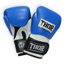 Боксерські рукавички Thor Pro King 16oz Blue/White/Black (8041/03(Leather) Bl/Wh/B16 oz.)