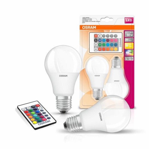 Лампочка Osram LED A60 9W 806Lm 2700К+RGB E27 (4058075430891)