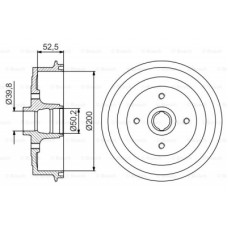 Гальмівний барабан Bosch 0 986 477 217