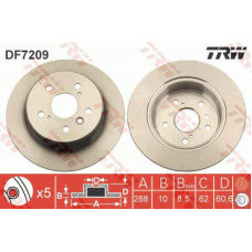 Гальмівний диск TRW DF7209