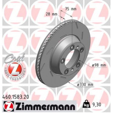 Гальмівний диск ZIMMERMANN 460.1583.20