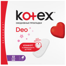 Щоденні прокладки Kotex Deo Super 52 шт. (5029053548685)