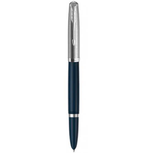 Ручка пір'яна Parker PARKER 51 Midnight Blue CT  FP F (55 211)