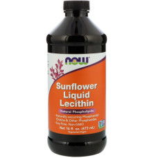 Амінокислота Now Foods Соняшникова Лецитин, Sunflower Liquid Lecithin, 473 мл. (NOW-02372)