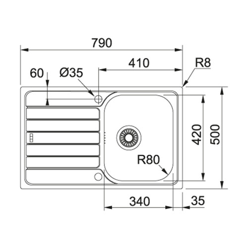 Мийка кухонна Franke Spark SKL 611-79/ 101.0598.809 (101.0598.809)