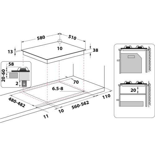 Варочна поверхня Whirlpool TGML660NB