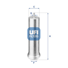 Фільтр паливний UFI 31.851.00