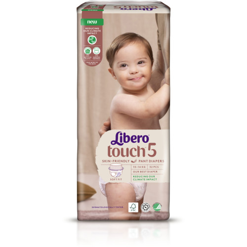 Підгузки Libero Touch Pants Розмір 5 (10-14 кг) 32 шт (7322541739571)