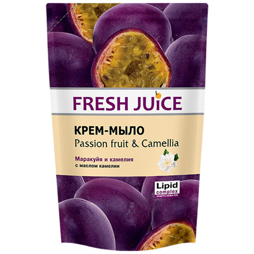 Рідке мило Fresh Juice Passion fruit & Сamellia дой-пак 460 мл (4823015935725)